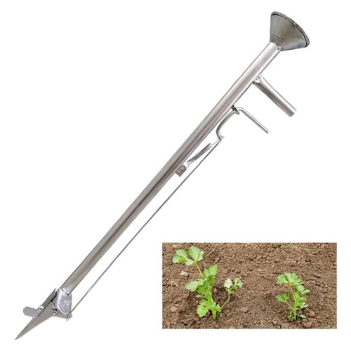 MYCENSE Sowing Seed Sower Dispenser Seed Dibber Handheld Transplanting Tool Bulb Planter for Lawn Spinach Vegetable Lettuce Potato