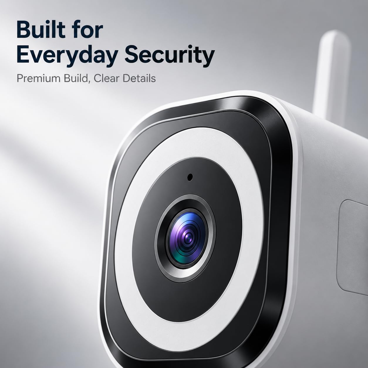 GUOANVISION Cameras for Home Security Indoor Outdoor, Dual Antenna 5G/2.4G WiFi Security Camera, Plug-in Stable Live View, 2K Color Night Vision, 4X Zoom, 2-Way Audio, IP66, SD/Cloud