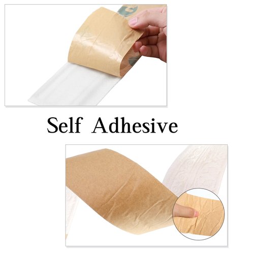 TaoBary 5 Roll 90 x 3 Inch Self Adhesive Flexible Foam Molding Trim Wallpaper Border 3D Sticky Decorative Wall Lines Peel and Stick Wall Baseboard Trim for Home Hotel DIY Decor