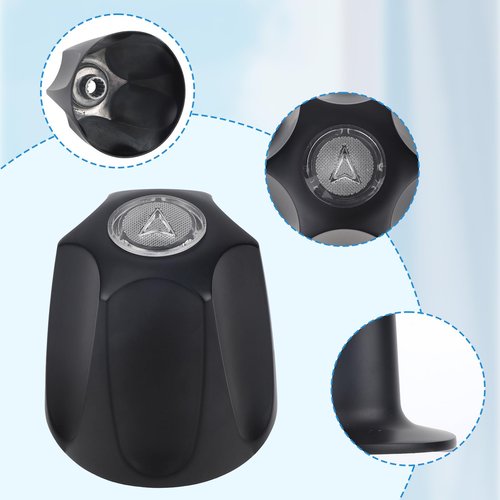 Tinoaly 3pcs Shower Knobs Replacement Kit, Matte Black Shower Knobs Include Base Connectors Screws Compatible with pfister Verve Bathtub Faucet Handle Remodel Trim Kit