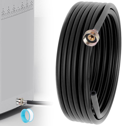 2 M/6.6 FT Dehumidifier Drain Hose 3/4 Inch FHT Connection Brass Thickened Drain Hose, Heavy Duty and Flexible Drainage Hose fits for Most of Dehumidifiers