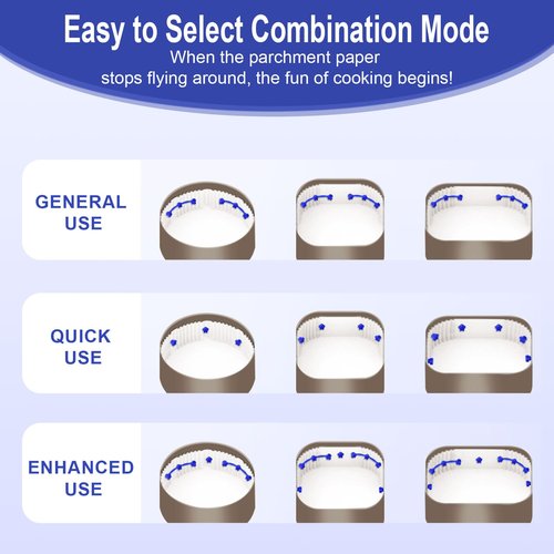 8pcs Air Fryer Silicone Magnets Set, Include 4 Star-Shaped Long Silicone Strip and 4 Star-Shaped Magnet Buckle Air Fryer Accessories for Holding Down Parchment Paper Liners(Blue)