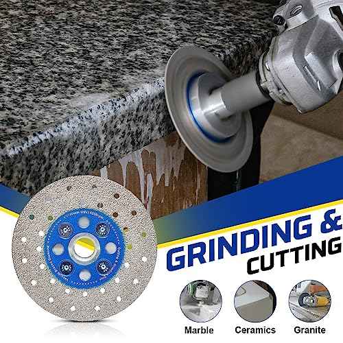 4 Inch Diamond Brazed Blade Granite Grinding Diamond Blade Fast Cutting and Grinding Shaping Diamond Disc for Angle Grinder