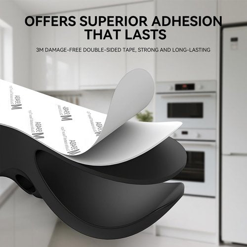 6 Pack Adhesive Cord Organizers for Kitchen Appliances - Stick-On Holder & Winder for Mixers, Blenders, Air Fryers, Toasters (2 Black/White/Gray)