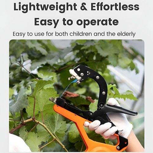 Hand Plant Tying Machine, Cordless Garden Vineyard Binding Tape Machine, Automatic Winding /3S Quick Knotting