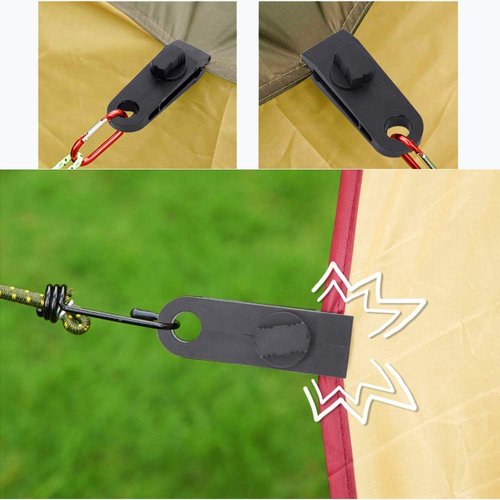 HengLiSam Tarp Clips, Heavy Duty Lock Grip, Clamps Withstand 60mph Strong Wind Fit for Awnings, Outdoor Camping, Caravan Canopies, Car Covers, Swimming Pool Covers (10 pcs)