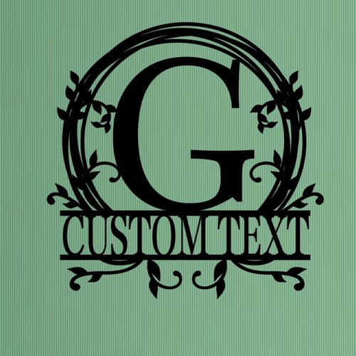 Personalized Metal Wall Art Sign, Custom Metal Name Signs with First Last Name Split Letter Name Sign - Home Decor