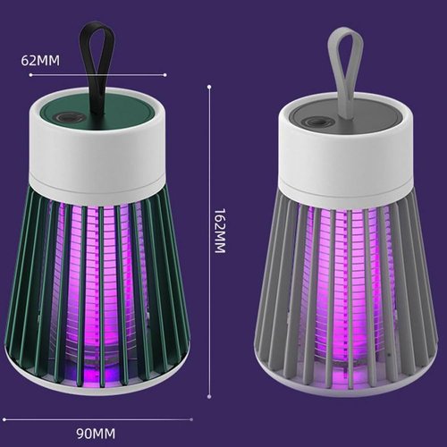 Mosqishock Mosquito Lamp, 2025 Mosqishock Mosquito Zapper, 2 in 1 Portable Cordless Outdoor Waterproof Camping Lamp, USB Rechargeable Lighting Mute Waterproof for Camping Patio Travel (1PCS-B)