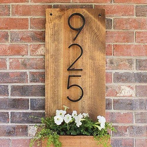 5" Floating Stainless Steel House Number 1 - Modern Address Sign, Rustproof & Easy to Install