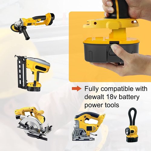 18V Replacement Battery for DeWALT: 18 Volt 5.0Ah XRP DC9096 Ni-Mh Batteries Compatible with DC9098 DC9099 DW9095 DW9096 DW9098 Cordless Power Tools