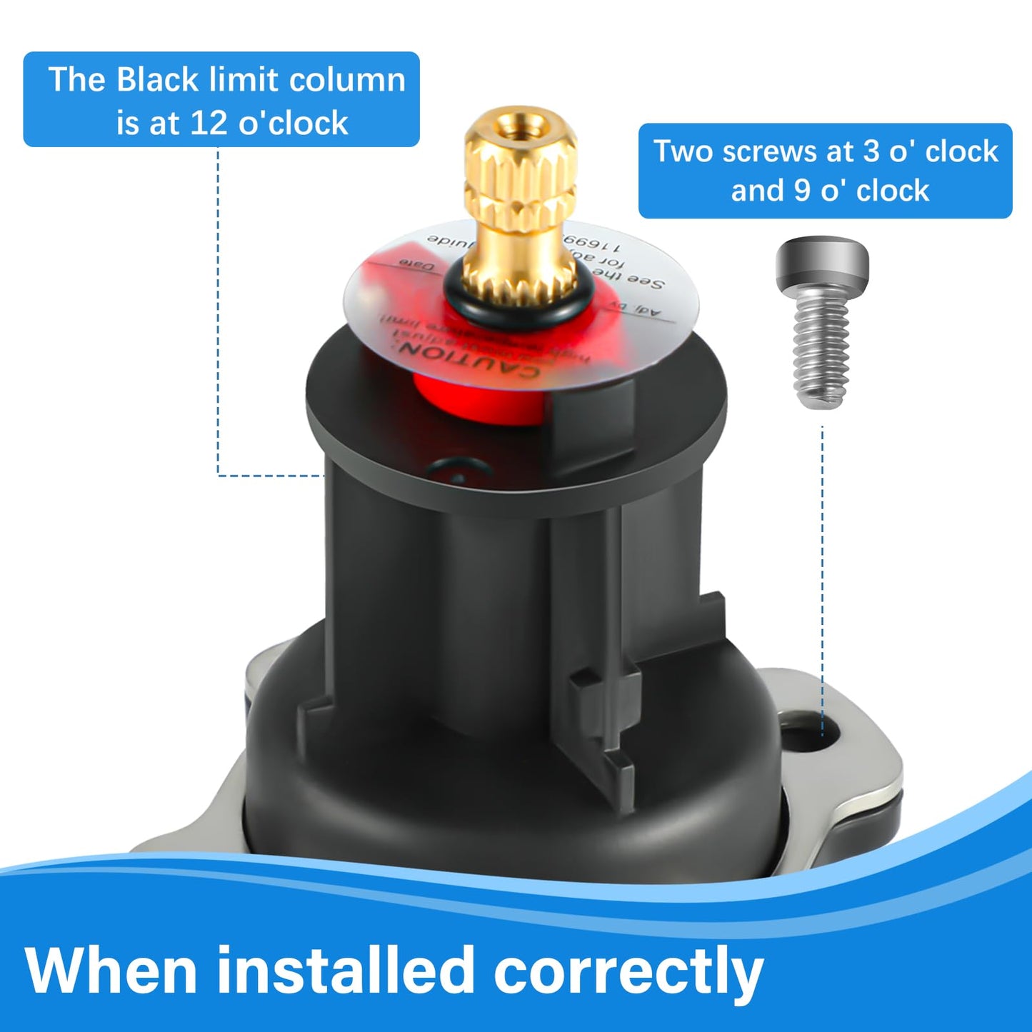 GP76851 Mixer Cap and GP500520 Pressure Balancing Unit Kit, Compatible with Kohler GP77759, GP876851 Part, Shower Valve Cartridge Replacement Repair Kit for Rite Temp and 1/2" Shower Valve