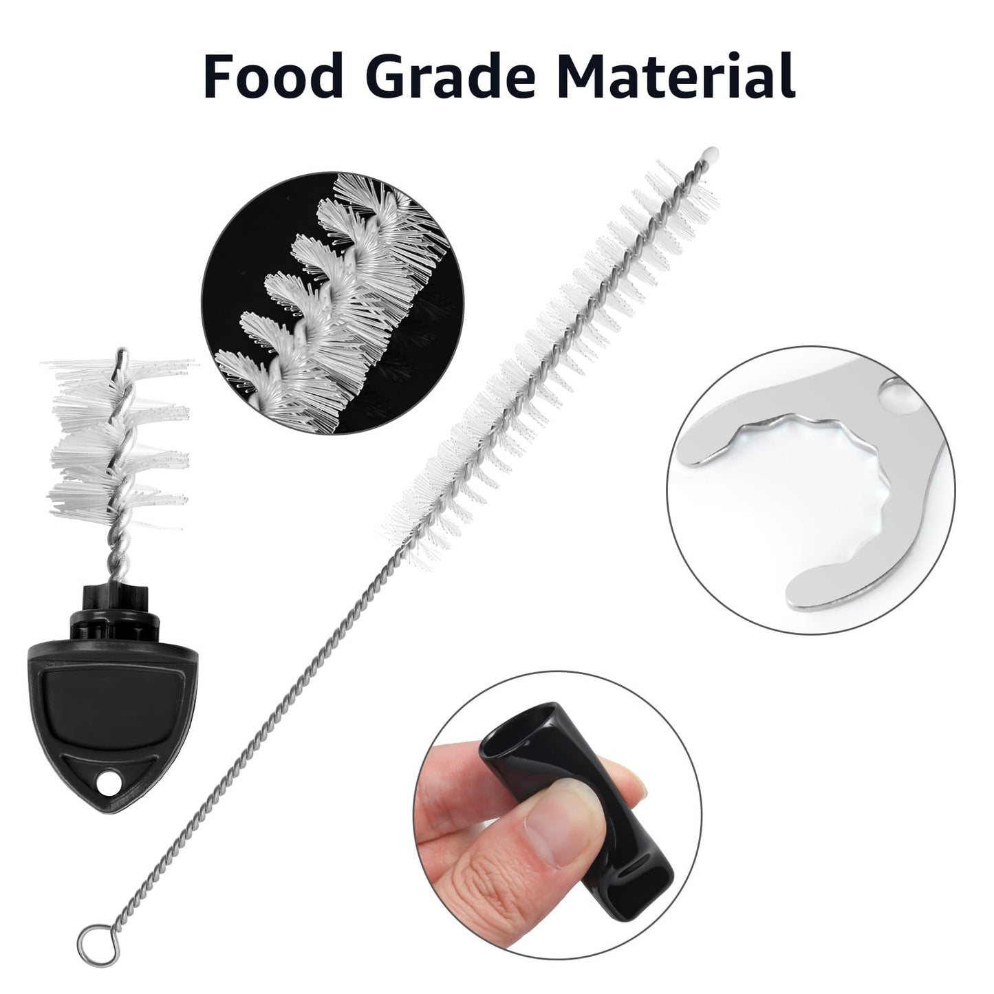 Draft Beer Tap Plugs Brush Beer Faucet Plug 5PCS Beer Keg Tap Plugs, 5PCS Beer Keg Tap Cover Beer Faucet Brush Caps Cover, 3PCS Long Cleaning Brushes and Beer Faucet Wrench Kit for Most Kegerator Tap