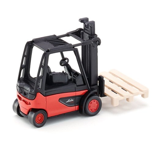 Siku 1311, Forklift, Metal/Plastic, Red/Black, Incl. 1 Pallet, Movable Fork