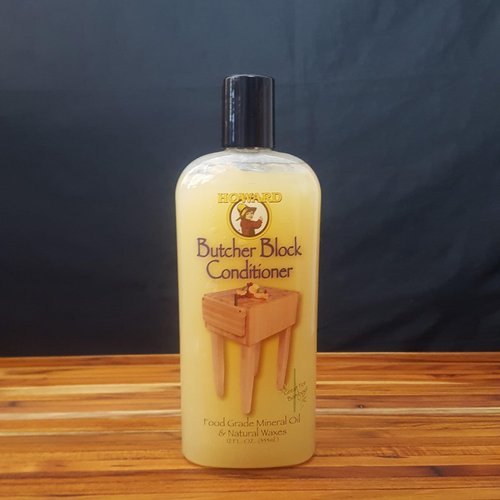 Howard Products Butcher Block Conditioner and Oil Food Grade - 12 Fl Oz - Butcher Block Oil Food Grade for Enhanced Wood Care