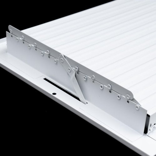 Fits 14x6 Duct Opening Steel Adjustable Air Supply Grille by Handua | Register Vent Cover Grill for Sidewall and Ceiling | White | Outer Dimensions: 15.75" X 7.75"