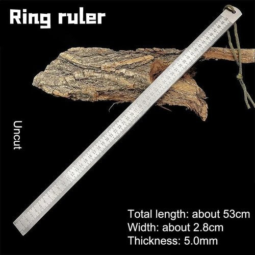 Heavy Duty Ruler Self Defense, Heavy Duty Rulers for Construction, 20" 50cm Stainless Steel Meter Stick, Metal Rulers Kit - Perfect Straight Edge (Mix, 3mm)