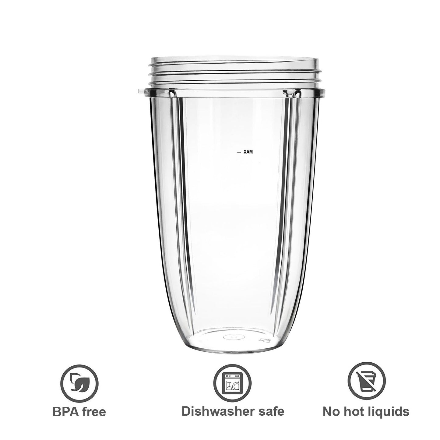 Replacement Cups for Nutribullet Replacement Parts 24oz Blender Cups Compatible with NutriBullet 600w and 900w Blender