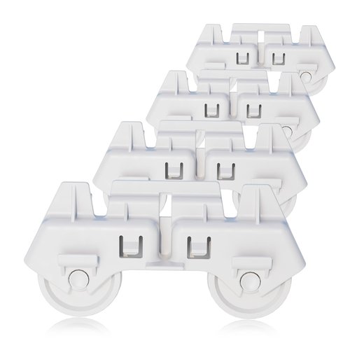 UPGRADED 4317933 Dishwasher Lower Rack Wheels Compatible with Whirlpool Dishwasher Wheels Lower Rack Parts, 4317933 Dishrack Roller Wheels For Whirlpool Roper Kenmore Replacement Parts
