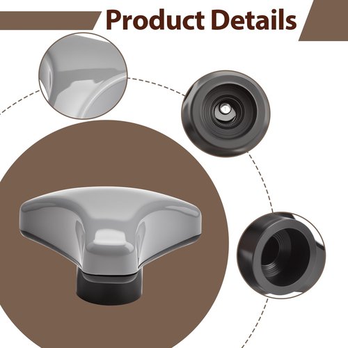 472992002 Door Knob Gray Handle Compatible with Electrolux-ELS, LaundryLux, Wascator Wascomat Washer Handles