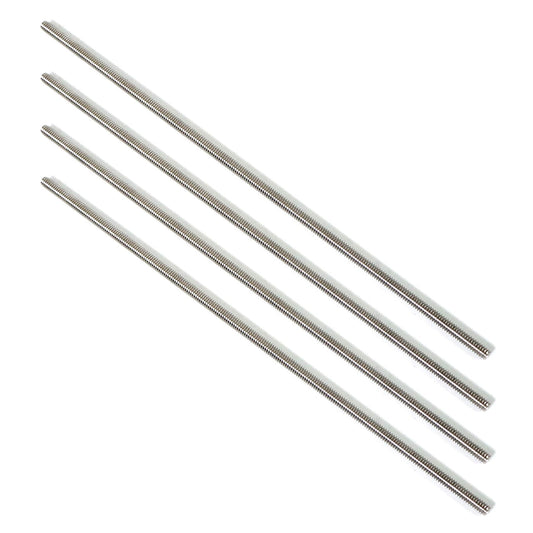 NIDAYE Stainless Steel Fully Threaded Rod, 1/4" -28 Thread Size, 12" Length, Right Hand Threads, 4 Pieces