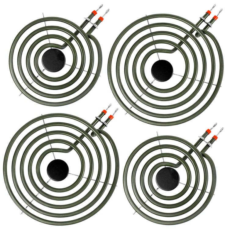 MP22YA 4-Pack Electric Stove Burner Elements for Whirlpool (Not GE/Hotpoint)