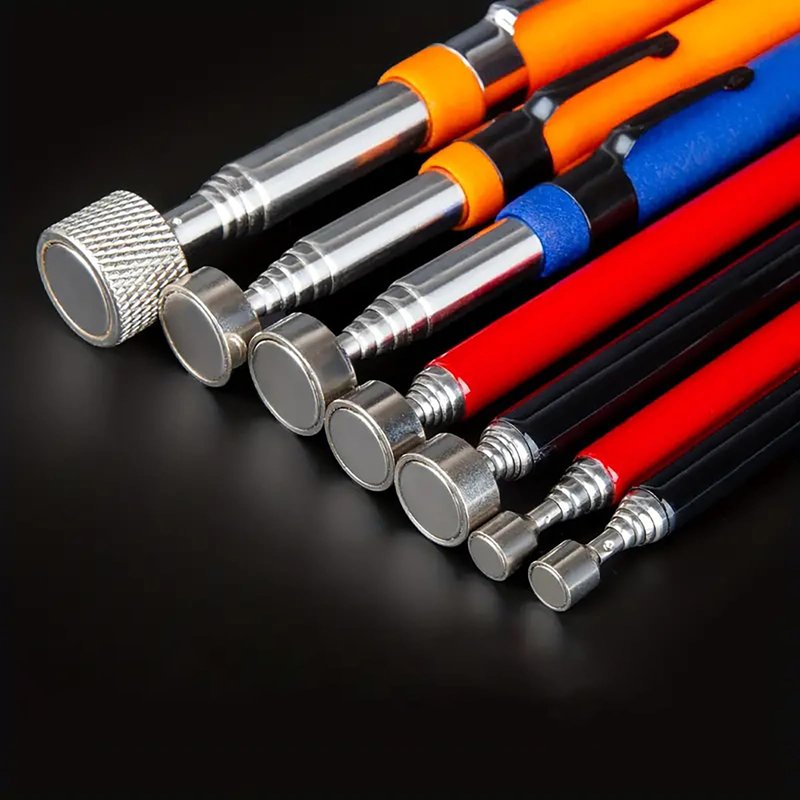 2/5/8/10/15/20LB Magnet Pick-up Tool, Telescoping Strong Magnet Stick, Magnetic Pickup Tool, Magnetic Picker,Orange 8LB