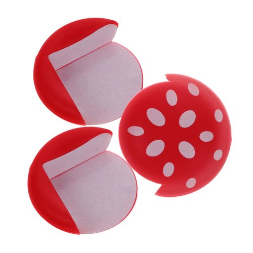 Totority 3pcs Cute Mushroom Pattern Table Corner Protectors Silicone Furniture Corner Guards for Adorable Edge Safety