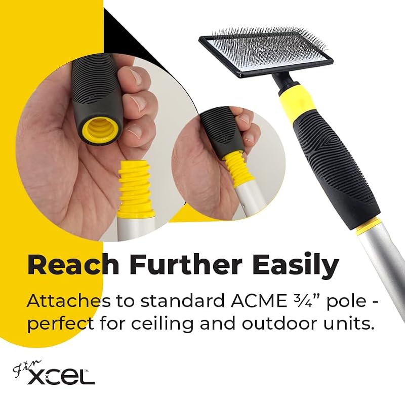 FINXCEL Large HVAC Coil Cleaner Brush for Evaporator & Condenser Fins
