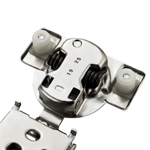 Ravinte 60 Pack (30 Pairs) 1/2 Inch Overlay Soft Close Hinges for Kitchen Cabinets - Satin Nickel Hidden Concealed Hinge, Stainless Steel, Self Closing