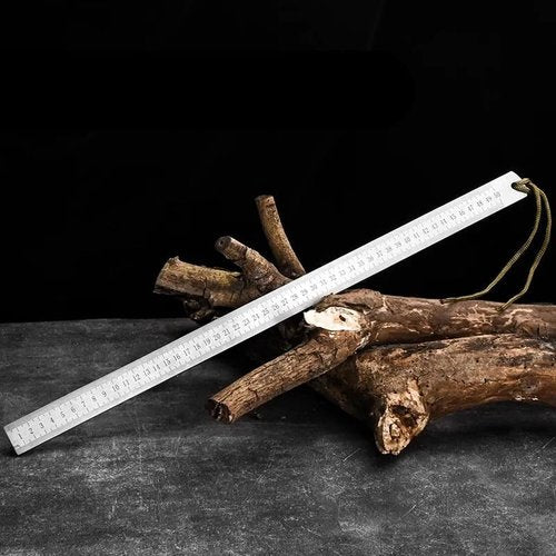 Heavy Duty Ruler Self Defense, Heavy Duty Rulers for Construction, 20" 50cm Stainless Steel Meter Stick, Metal Rulers Kit - Perfect Straight Edge (Mix, 3mm)