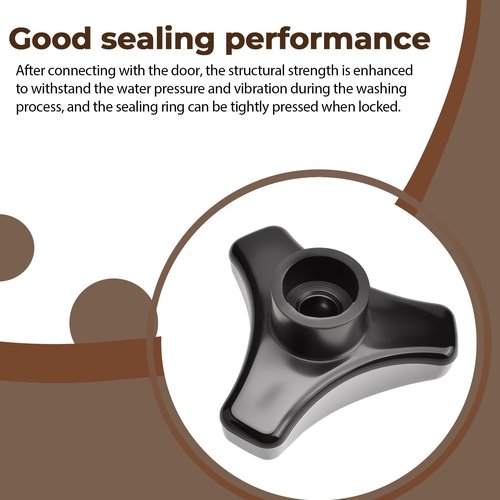 472992002 Door Knob Gray Handle Compatible with Electrolux-ELS, LaundryLux, Wascator Wascomat Washer Handles