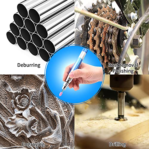 18-Piece Air Pencil Die Grinder Kit - 70,000 RPM Micro Engraving Tool