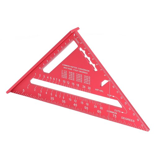Aluminum Alloy Woodworking Ruler Triangle - Durable and Lightweight Measuring Tool for Accurate Angles and Square Cuts in Woodworking