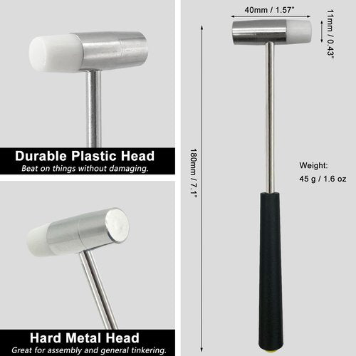 Lightweight Hammer, Small Hammer for Jewelry Making, Small Size Craft Mallet for Toy Building Projects, Watch, Woodworking, DIY, Leather