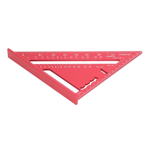 Aluminum Alloy Woodworking Ruler Triangle - Durable and Lightweight Measuring Tool for Accurate Angles and Square Cuts in Woodworking