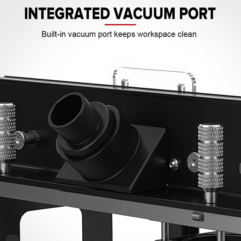 MUWOOD Bench Top Router Table, Full Size Portable Router Table, Workshop Table Router, Workbench Accessory (Black, Imperial)