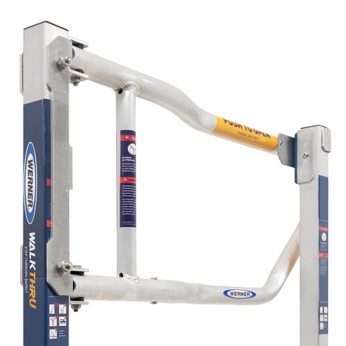 Industrial Products Werner X300000 Extension Ladder WalkThru with X300001 Aluminum Safety Gate Accessory