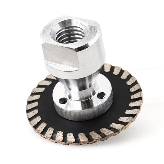 YITISAGE Diamond Turbo Mini Engraving Saw Blades with RemovabIe Flange 5/8-11 Cutting Disc for Carving Concrete Marble Granite Stone（50mm）