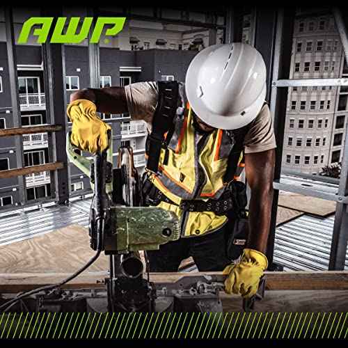 AWP Grain Leather Goatskin Work Gloves for Men and Women, Made with Genuine Top-Grain Goatskin Leather, X-Large