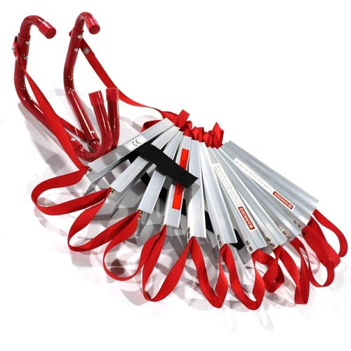 Portable Fire Ladder 2 Story Emergency Escape Ladder 15 Ft with Wide Steps V Center Support