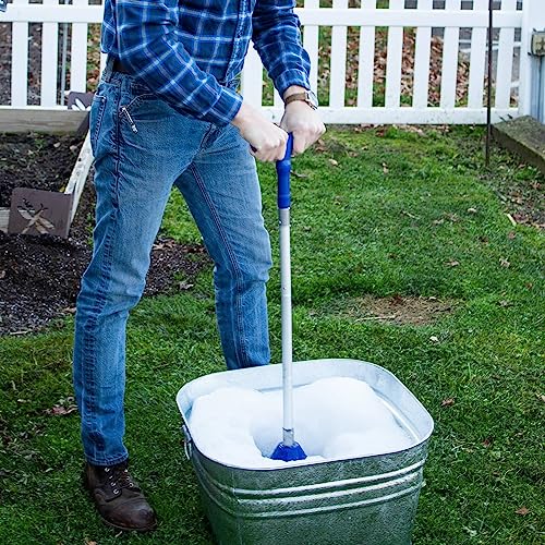 Lehman's Manual Clothes Washer - Portable Hand-Powered Laundry Agitator for Buckets and Sinks