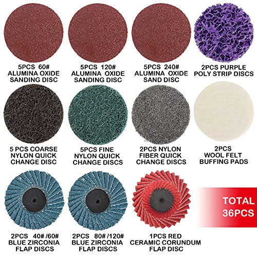 SI FANG 2-Inch Mini Pneumatic Orbital Sander and Grinder Combo