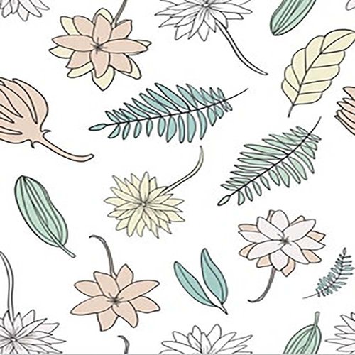 TAOGIFT Peel and Stick Floral Leaf Wallpaper Thick Colorful Floral Contact Paper for Shelf Liner Drawer Liner Cabinets Furniture Decal Window Wall Paper Sticker