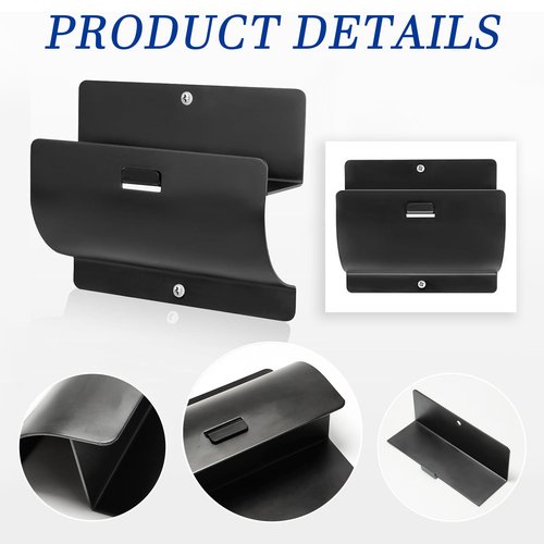 HhdvdyWgd Heavy Duty Ladder Hooks for Garage Wall 4 Pack Black Utility Hooks, Wall Mount Ladder Rack & Tool Hanger for Shed Organization, Garage Accessories & Outdoor Storage (4)