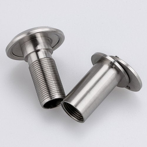 Sumnacon Safety Door Viewer,Solid Brass 220-degree Door Viewer/Peephole with Heavy Duty Rotating Privacy Cover for 1-3/8" to 2-1/6" Doors, Durable Door Viewer for Home Office Hotel (2 Pcs Silver)