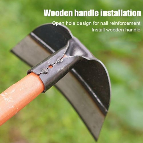 QHUDLV Heavy-Duty Steel Farm Gardening Weeding Hoe Head - New Replacement Handheld Grub Hoe Garden, Garden Hoe for Weeding, Hoe Garden Tool for Garden, Farm and Backyard