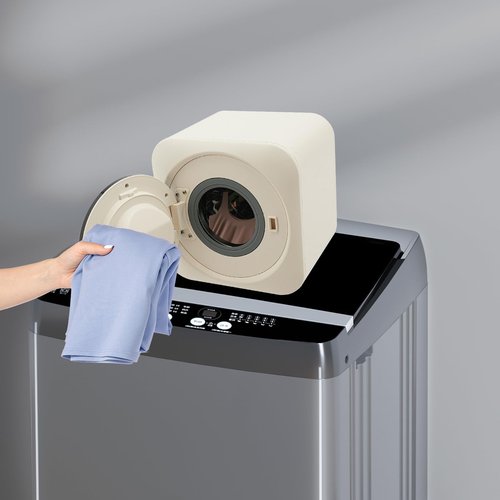 Upgraded 110v Mini Washer Dryer Combo quick Washing, Can Be Used For Desktop, Wall Hanging, Dorm Apartment Space saving, Energy Saving Anti-Tangle Technology, Fast Cleaning