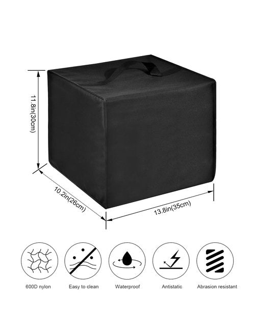 Bread Maker Cover Bread Machine Lid Anti-static Heat-resistant Nylon Protector Case for KBS 17-in-1 Bread Maker-Dual Heaters Dough Maker/Pro Stainless Steel Bread Machine 2LB (Black)