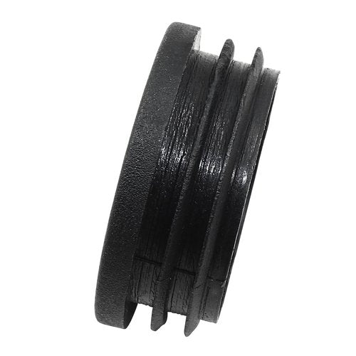 Kyuionty 4 Pack 1-3/4" Round Plastic Plug, Furniture Pipe Tube Cover Insert Tubing End Caps for Round Tubing Post, Pipe Post, Chairs (Black)