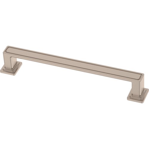 FRANKLIN BRASS Recessed Square (10-Pack) Cabinet Handles 5-1/16" Hole Center Pulls | Satin Nickel Hardware Kitchen Door, Drawers, Dressers, Furniture P49578C-SN-B